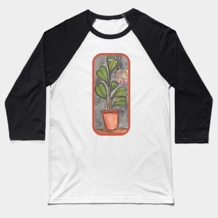 Disco Houseplant Baseball T-Shirt